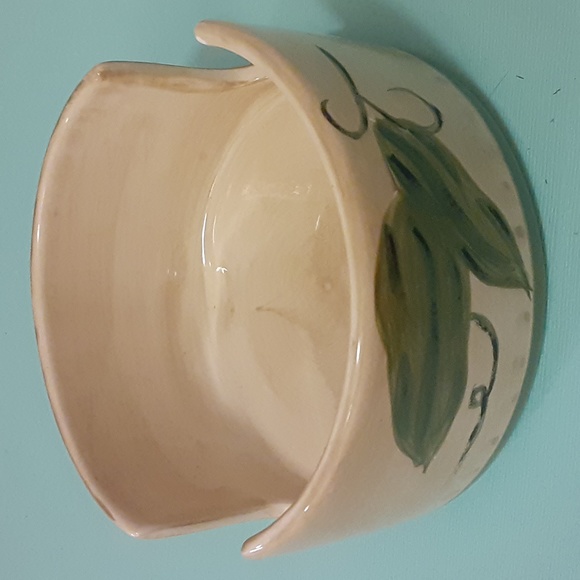 Vintage Tabletop Gallery Francesca Pottery Coasters set/Holder Fruit Handpainted - Picture 4 of 16